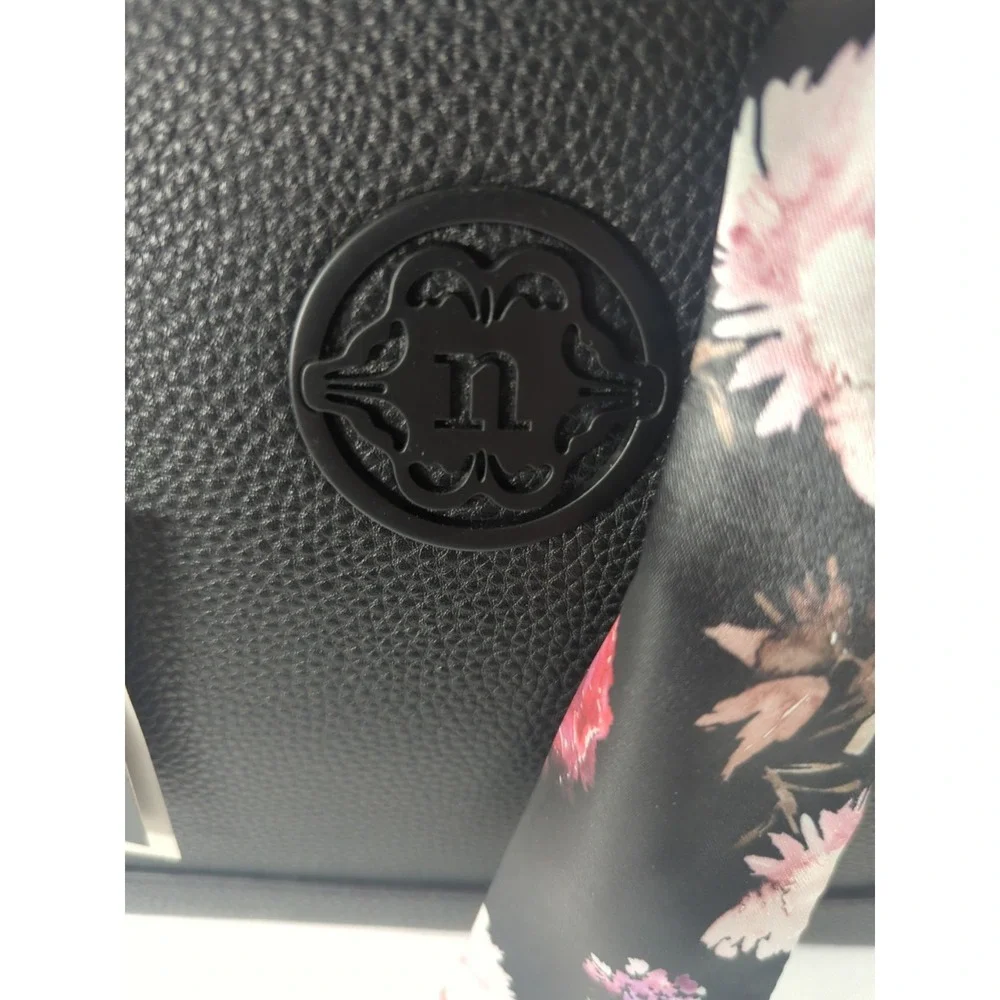 Nanette Lepore Black Madilyn Vegan Leather Satchel NWT